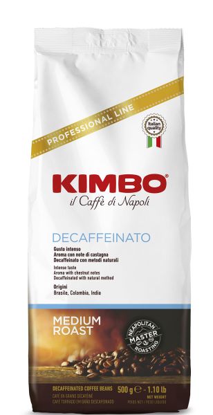 Espresso Kimbo Granos de Café descafeinado