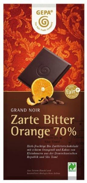 GEPA BIO | Chocolate Negro sabor a Naranja
