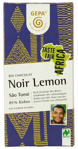 GEPA Bio Schokolade Lemon Noir | 80g Schokotafel