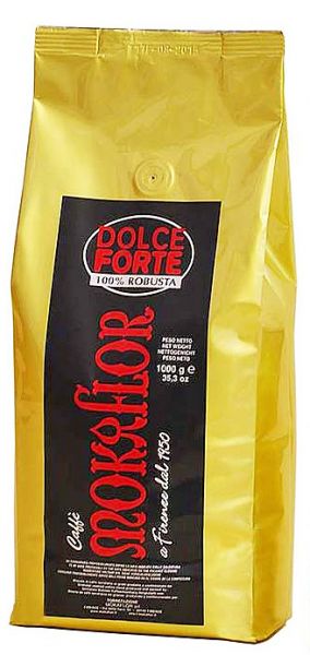 Mokaflor Dolce Forte – 100% Granos de Café Robusta
